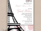 French Inspired Bridal Shower Invitations Paris Bridal Shower Invitation Printable 5×7 Eiffel