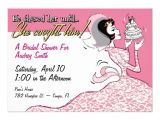 Funny Bridal Shower Invites Funny Retro Bridal Shower Invitation Template 5" X 7