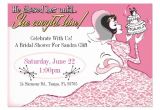 Funny Bridal Shower Invites Funny Retro Bridal Shower Invitation Template 5" X 7