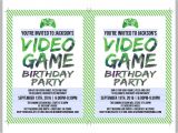 Gaming Party Invitation Template Printable Video Game Birthday Invitation Template Diy