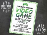 Gaming Party Invitation Template Printable Video Game Birthday Invitation Template Diy
