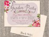 Garden Party Bridal Shower Invitations Garden Party Invitation Bridal Shower by Artbyheartprints