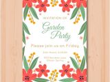 Garden Party Invitation Template Beautiful Garden Party Invitation Template Vector Free