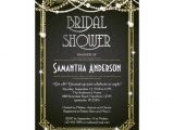 Gatsby Bridal Shower Invitations Great Gatsby Bridal Shower Invitation Art Deco Zazzle