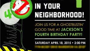 Ghostbusters Party Invitations Template Best Ghostbusters Birthday Invitations Templates