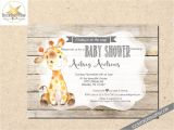 Giraffe Baby Shower Invites Giraffe Baby Shower Invitation Gender Neutral Shower