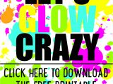 Glow In the Dark Party Invitation Template Free Diy Glow Party Invitations Free Printable 18th