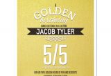 Golden Birthday Invitations Kids 8 Golden Birthday Party Personalized Invitations