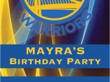 Golden State Warriors Birthday Invitations Golden State Warriors Birthday Invitation Ticket