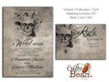 Goth Wedding Invitations Wicked Halloween Horror Gothic Wedding Invitation