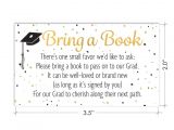 Graduation Inserts Inviting to Party Books for Grad Request Cards Graduation Party Invitation