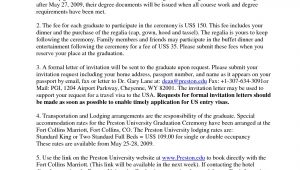 Graduation Invitation Letter From University Graduation Invitation Letter From University Invitation