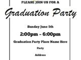 Graduation Party Invitation Template Graduation Party Invitations Free Printable