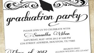 Graduation Party Invitations Word Templates Unique Ideas for College Graduation Party Invitations