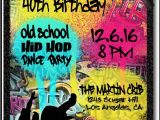 Graffiti themed Birthday Invitations 90s Hip Hop Graffiti Birthday Invitations [di 464