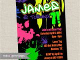 Graffiti themed Birthday Invitations Graffiti Birthday Party Invite 80s Birthday by Miragreetings