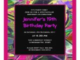 Graffiti themed Birthday Invitations Women Graffiti Birthday Invitation