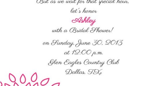 Green Bridal Shower Invitation Wording Bridal Shower Invitation Pink and Green Floral