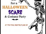 Halloween Party Invite Template Free Halloween Printable Skeleton Invite Diy Halloween