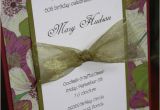 Handmade 50th Birthday Invitation Ideas Handmade Floral Birthday Invitations Layout Fun