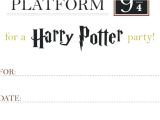 Harry Potter Birthday Invites Free Printables Lovely Free Birthday Invites Templates