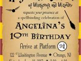 Harry Potter Party Invitation Template Harry Potter Birthday Party Invitation Customized
