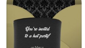 Hat themed Party Invitations Hat Party