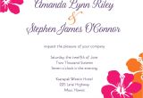 Hawaiian Bridal Shower Invitations Templates Hawaiian Wedding Invitations Template