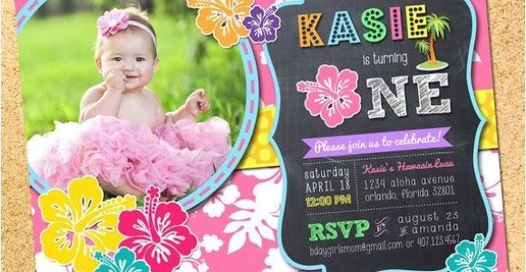 Hawaiian First Birthday Invitations 25 Best Ideas About Luau Birthday Invitations On