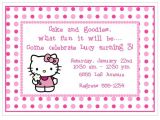 Hello Kitty 2nd Birthday Invitation Wording Hello Kitty Birthday Party Invitation 1st 2nd 3rd