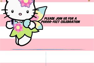 Hello Kitty Birthday Invitation Template Free Hello Kitty Invitation Template Portrait Mode Free