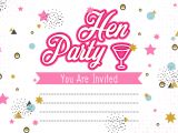 Hen Party Invitation Template Hen Party Invitation Template Illustration Download Free