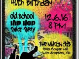 Hip Hop Party Invitations Free 90s Hip Hop Graffiti Birthday Invitations Di 464