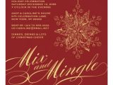 Holiday Party E Invitations Elegant Mix & Mingle Holiday Party Invitation