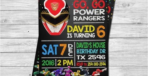 Homemade Power Ranger Birthday Invitations 17 Best Ideas About Power Ranger Birthday On Pinterest