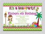 How to Design A Birthday Party Invitation 20 Luau Birthday Invitations Designs Birthday Party