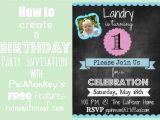 How to Design A Birthday Party Invitation How to Create An Invitation In Picmonkey