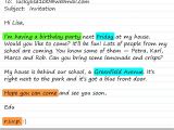 How to Make An Email Party Invitation An Invitation to A Party Learnenglish Teens British