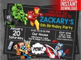 Hulk Birthday Invitation Template Avengers Invitation Instant Download Avengers Invitations