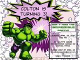 Hulk Birthday Party Invitation Template Hulk Party Invitations Mickey Mouse Invitations Templates