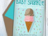 Ice Cream Baby Shower Invitations Ice Cream Baby Shower Invitation Digital Download Editable