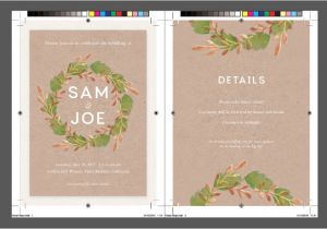 Indesign Wedding Invitation Template Free How to Create A Rustic Wedding Invitation Template In