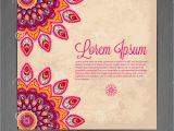 Indian Wedding Invitation Designs Free Download Elegant Indian ornamentation On A Dark Background Stock