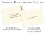 Inner and Outer Envelope Sizes for Wedding Invitations Properly Address Pocket Invitations without Inner Envelopes