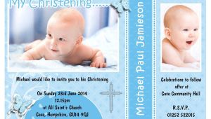 Invitation Card for Baptism Of Baby Boy Invitation Card Christening Invitation Card Christening