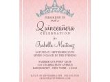 Invitation Cards for Quinceanera Glam Tiara Quinceanera Celebration Invitation Zazzle Com