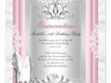 Invitation Cards for Quinceanera Quinceanera 15th Birthday Party Light Pink Shoes Card Zazzle