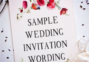 Invitation Cards Samples Wedding Wedding Wording Samples and Ideas for Indian Wedding