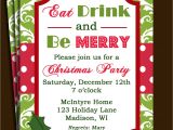 Invitation for A Christmas Party Christmas Party Invitation Printable or Printed with Free