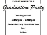 Invitation for A Graduation Party Graduation Party Invitations Free Printable